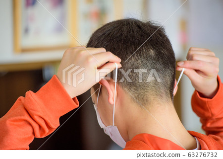 Mask image / New coronavirus image 63276732