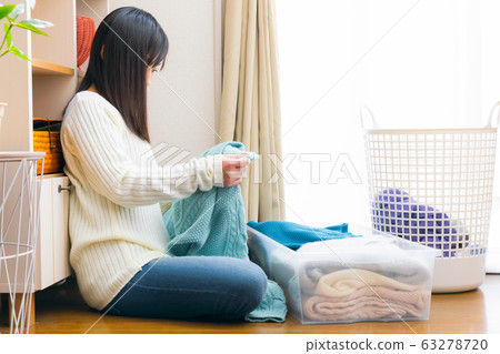 家務勞動，洗滌，有思想的女人，複製空間 63278720