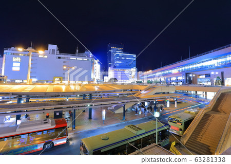 [Miyagi Prefecture] Sendai Station West Exit Night View 63281338