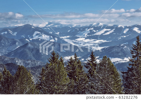 Low Tatras mountain range from Big Fatra, Low Tatras mountain range from Big Fatra, 63282276