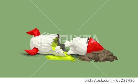 broken cartoon rocket on green broken cartoon rocket on green 63282486