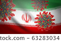 Concept of pandemic novel coronavirus outbreak in Iran 63283034