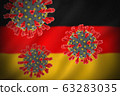 Concept of pandemic novel coronavirus outbreak in Germany 63283035