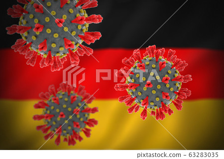 Concept of pandemic novel coronavirus outbreak in Germany Concept of pandemic novel coronavirus outbreak in Germany 63283035