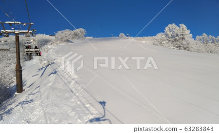 Hakuba Happoone ski area early morning Reisen slalom course Hakuba Happoone ski area early morning Reisen slalom course 63283843