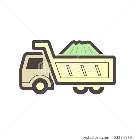 soil truck icon 63284179