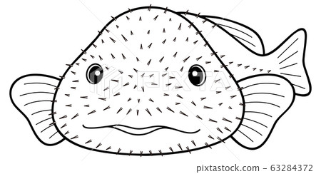 Vector illustration of a Swordfish (Blobfish) 63284372