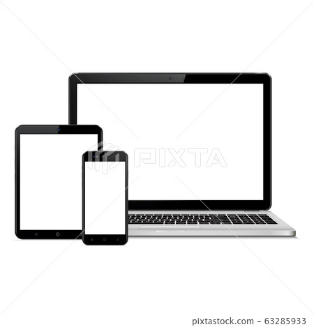 Laptop, tablet and mobile phone mock up Laptop, tablet and mobile phone mock up 63285933