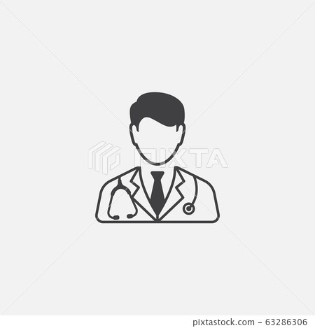 Doctor linear icon vector - Stock Illustration [63286306] - PIXTA