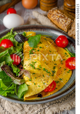 Egg omelette homemade 63286615