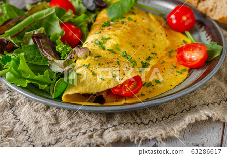 Egg omelette homemade 63286617