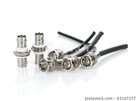 Radio Connector isolated on white background Radio Connector isolated on white background 63287257