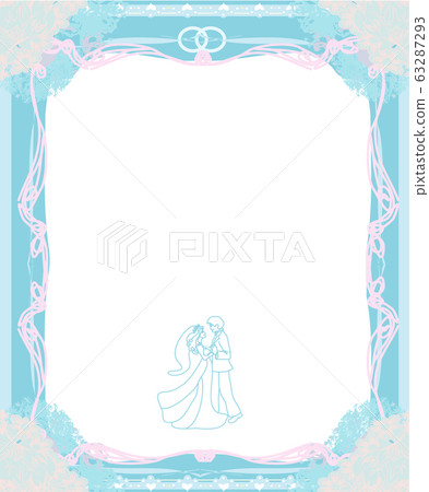 stylish wedding invitation card with vintage stylish wedding invitation card with vintage 63287293