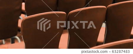 Empty chairs in a hotel conference room, business and interior design Empty chairs in a hotel conference room, business and interior design 63287483
