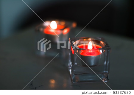 Aromatic candles for romantic atmosphere at home, interior and decor Aromatic candles for romantic atmosphere at home, interior and decor 63287680