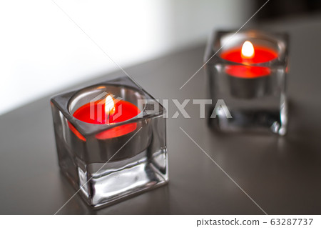 Aromatic candles for romantic atmosphere at home, interior and decor Aromatic candles for romantic atmosphere at home, interior and decor 63287737