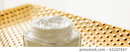 Face cream moisturizer in a jar, luxury skincare cosmetics and organic anti-aging product for health and beauty 63287847