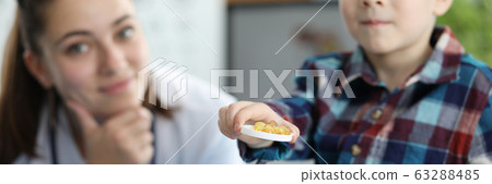 Happy female doctor in clinic Happy female doctor in clinic 63288485