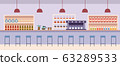 Interior of cafe. Cafeteria. Bar counter with 63289533