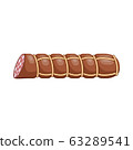 Sausage on a white background 63289541