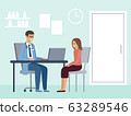 Medical consultation. Diagnosis of a patient by a 63289546