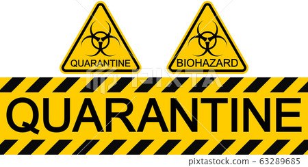 Sign symbol quarantine zone area Stop Novel Coronavirus outbreak covid 19 2019 nCoV symptoms in 63289685