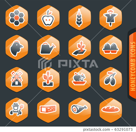 Agriculture and farming icons set Agriculture and farming icons set 63291073