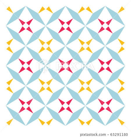 Colorful Arabic geometric ornament. 63291180