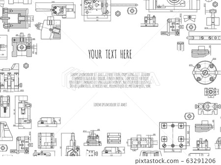 Engineering backgrounds. Mechanical engineering drawings. Cover. Banner. Technical Design. Draft. Engineering backgrounds. Mechanical engineering drawings. Cover. Banner. Technical Design. Draft. 63291206