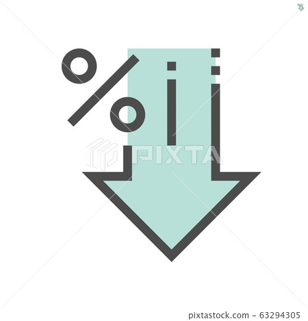 discount percent vector icon design, 48x48 pixel 63294305