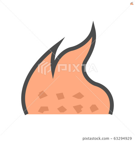 Burn cause of dust and pm 2.5 problem vector icon Burn cause of dust and pm 2.5 problem vector icon 63294929