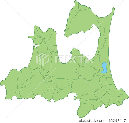 Map of Aomori Prefecture_by municipality 63297447