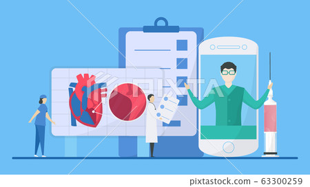 Cardiology vector illustration. 63300259