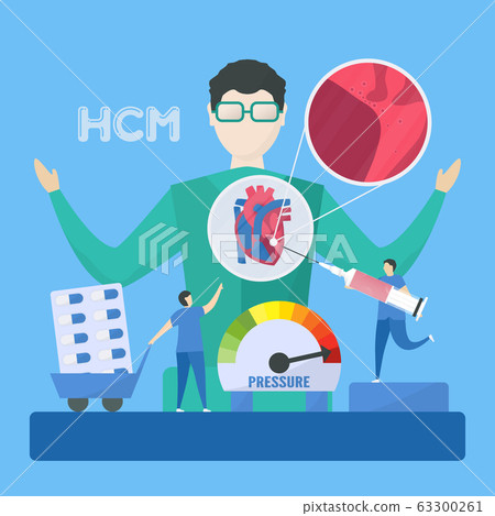Cardiology vector illustration. 63300261