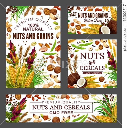 Almond, pistachio nuts, soy beans and cereal grain Almond, pistachio nuts, soy beans and cereal grain 63300747