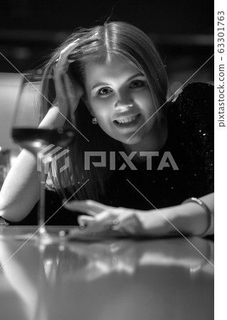 woman with wine woman with wine 63301763