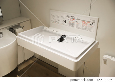 Diaper changing table for multipurpose toilet 63302286