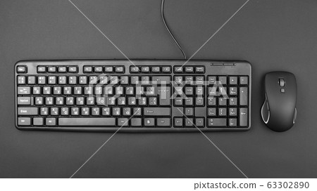 computer keyboard on the table computer keyboard on the table 63302890