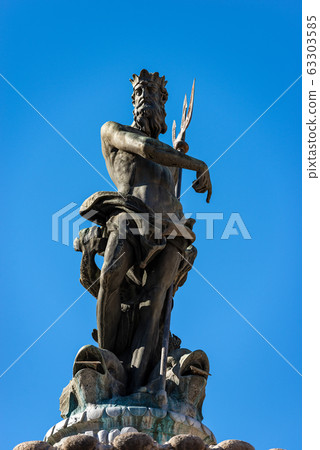 Fountain of Neptune - Bronze statue in the Cathedral square Trento Italy 63303585