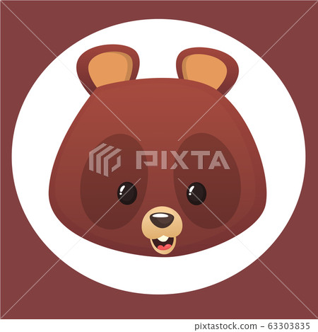 63Cartoon bear head. Vector illustration 63Cartoon bear head. Vector illustration 63303835