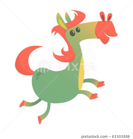 Cartoon Horse. Vector illustration 63303886