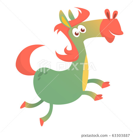 Cartoon Horse. Vector illustration 63303887