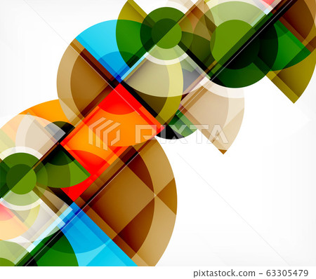 Abstract background, circle and triangle design round shapes overlapping. Geometric trendy template. Vector Illustration For Wallpaper, Banner, Background, Card, Book Illustration, landing page Abstract background, circle and triangle design round shapes overlapping. Geometric trendy template. Vector Illustration For Wallpaper, Banner, Background, Card, Book Illustration, landing page 63305479
