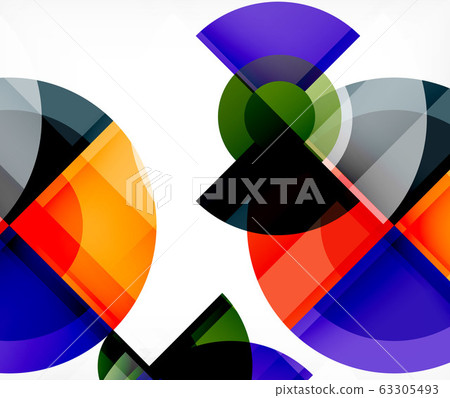Abstract background, circle and triangle design round shapes overlapping. Geometric trendy template. Vector Illustration For Wallpaper, Banner, Background, Card, Book Illustration, landing page Abstract background, circle and triangle design round shapes overlapping. Geometric trendy template. Vector Illustration For Wallpaper, Banner, Background, Card, Book Illustration, landing page 63305493