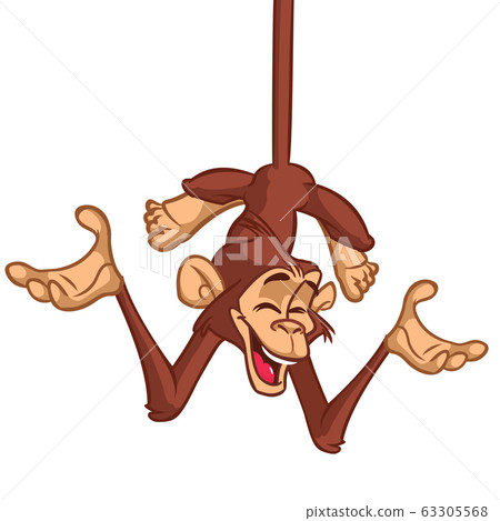Cartoon Monkey Chimpanzee Vector Illustration 63305568