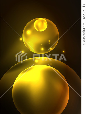 Glowing neon shiny transparent bubbles, glass circles or bio cell concept. Techno futuristic vector abstract background For Wallpaper, Banner, Background, Card, Book Illustration, landing page Glowing neon shiny transparent bubbles, glass circles or bio cell concept. Techno futuristic vector abstract background For Wallpaper, Banner, Background, Card, Book Illustration, landing page 63306215