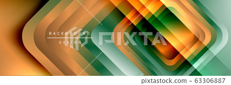 Round squares shapes composition geometric... - Stock Illustration ...