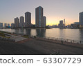A view of a high-rise apartment in central Tokyo 63307729