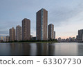 A view of a high-rise apartment in central Tokyo 63307730