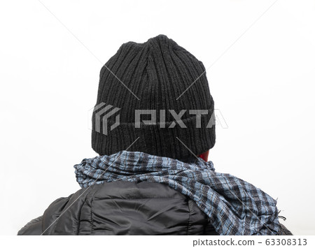 A middle-aged man with jacket and cap A middle-aged man with jacket and cap 63308313